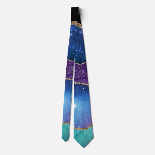 Galaxy Agate Series Design 13 Krawatte (Rückseite)