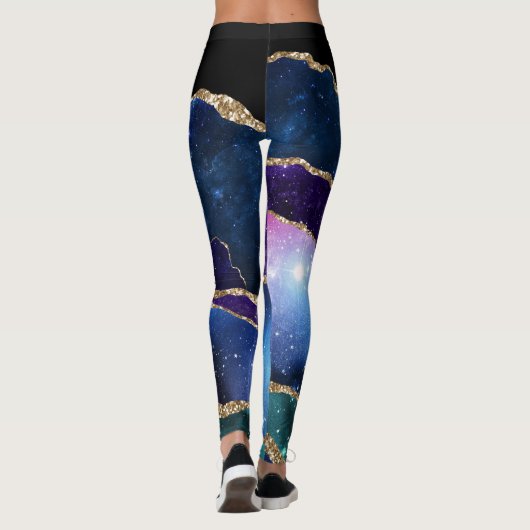 Galaxy Agate Series Design 13 Leggings (Rückseite)