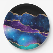 Galaxy Agate Series Design 13 Pappteller (Vorderseite)
