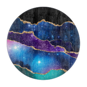 Galaxy Agate Series Design 13 Schneidebrett