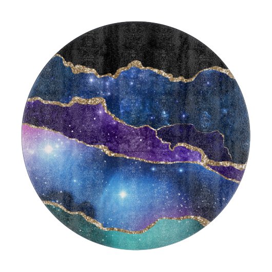 Galaxy Agate Series Design 13 Schneidebrett (Vorderseite)