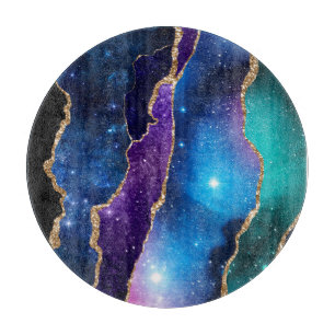 Galaxy Agate Series Design 13 Schneidebrett