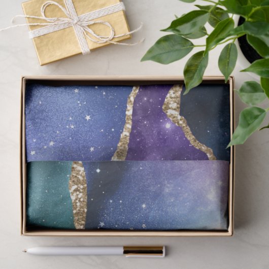 Galaxy Agate Series Design 13 Seidenpapier (Geschenk)
