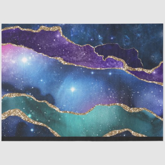 Galaxy Agate Series Design 13 Seidenpapier (Vorderseite)