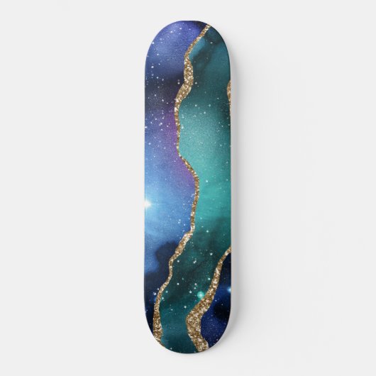 Galaxy Agate Series Design 13 Skateboard (Vorderseite)