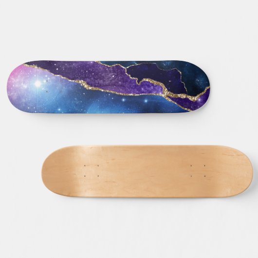 Galaxy Agate Series Design 13 Skateboard (Horizontal)