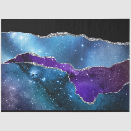 Galaxy Agate Series Design 16 Seidenpapier (Vorderseite)