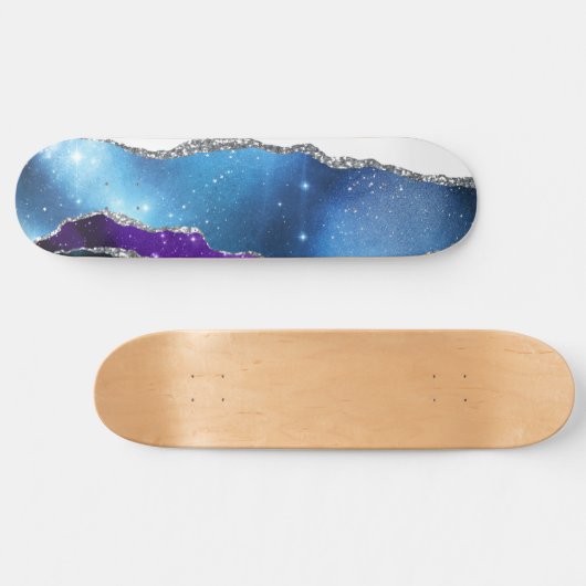 Galaxy Agate Series Design 16 Skateboard (Horizontal)