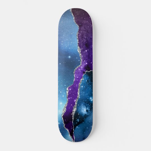 Galaxy Agate Series Design 16 Skateboard (Vorderseite)