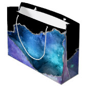 Galaxy Agate Series Design 17 Große Geschenktüte (Rückseite Schrägansicht)