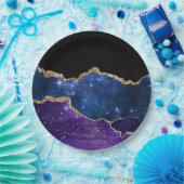 Galaxy Agate Series Design 1 Pappteller (Party)