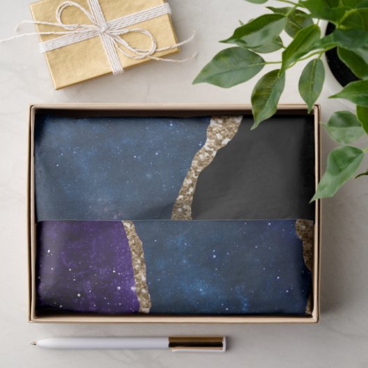 Galaxy Agate Series Design 1 Seidenpapier (Geschenk)
