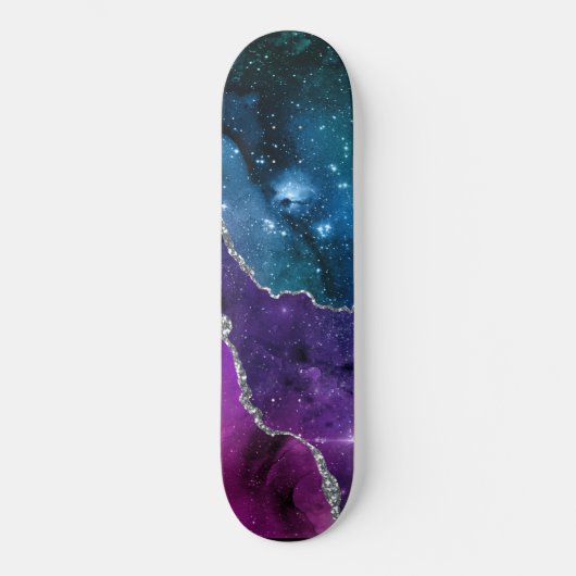 Galaxy Agate Series Design 23 Skateboard (Vorderseite)