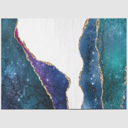 Galaxy Agate Series Design 3 Seidenpapier (Vorderseite)