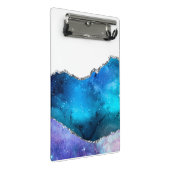Galaxy Agate Series Design 4 Mini Klemmbrett (Schrägansicht)