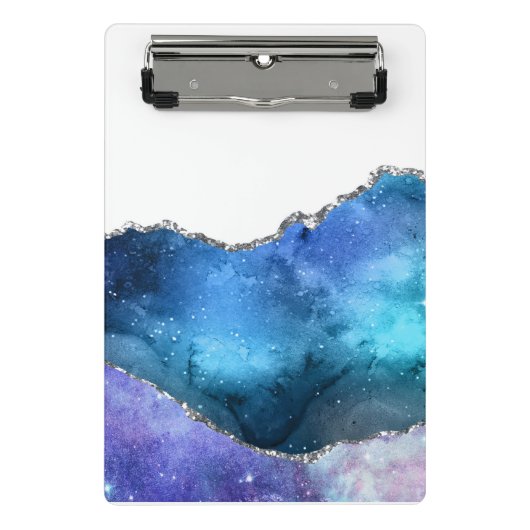 Galaxy Agate Series Design 4 Mini Klemmbrett (Vorderseite)