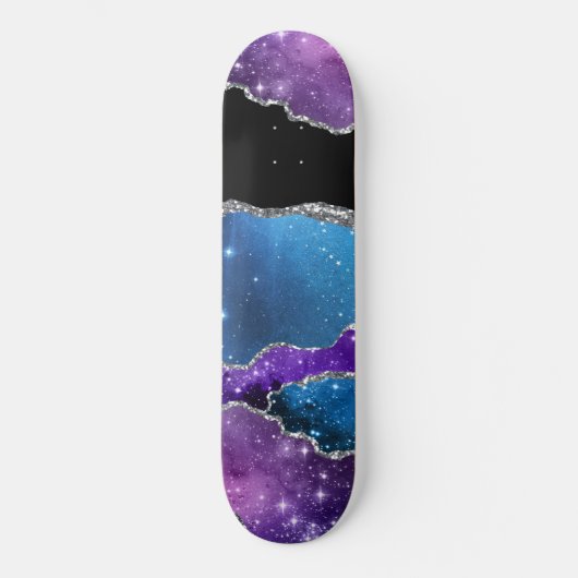 Galaxy Agate Series Design 7 Skateboard (Vorderseite)