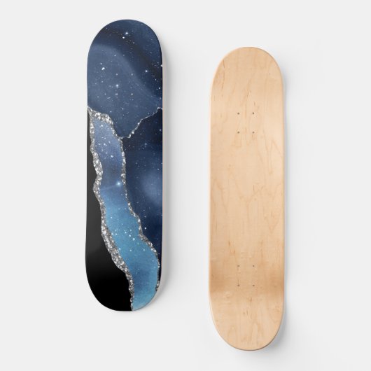 Galaxy Agate Series Design 8 Skateboard (Vorderseite)