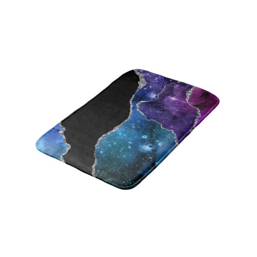 Galaxy Agate Series Design 9 Badematte (Schrägansicht)