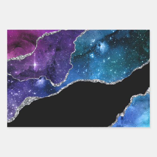 Galaxy Agate Series Design 9 Geschenkpapier Set (Vorderseite)