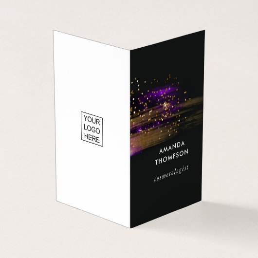 Galaxy Agate Stone Business Card Visitenkarten (Vorderseite)