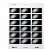 Galaxy Andromeda Milky Way Big Galaxy Print Stars Adressaufkleber (Vorne)
