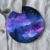 Galaxy Aquarell Lila Universum Button (Beispiel)