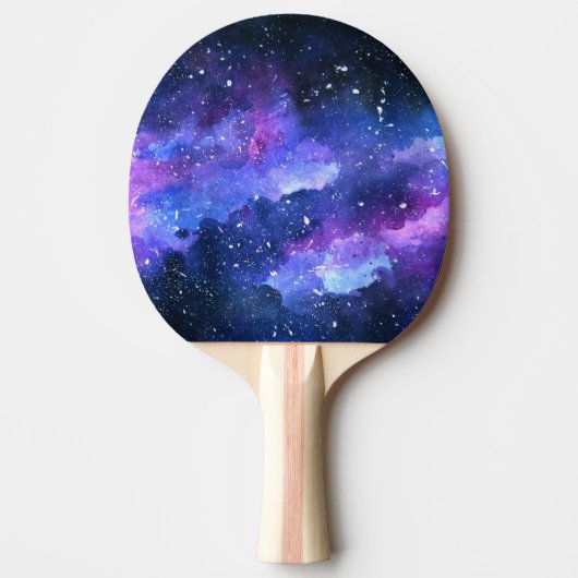 Galaxy Aquarellmalerei Sportgeschenk für ihn Tischtennis Schläger (Vorderseite)