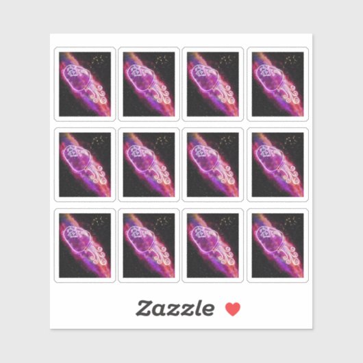 Galaxy Aquarius Constellation Aufkleber (Blatt)