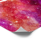 Galaxy Aquarius Personalisiert Zodiac Paradies Poster (Ecke)