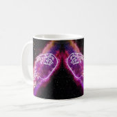 Galaxy Aquarius Personalisiert Zodiac-Zeichen Kaffeetasse (Vorderseite Links)