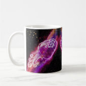 Galaxy Aquarius Personalisiert Zodiac-Zeichen Kaffeetasse (Links)
