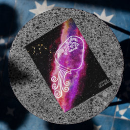 Galaxy Aquarius Personalisiert Zodiac-Zeichen Postkarte