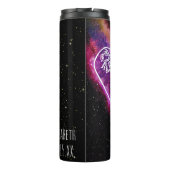 Galaxy Aquarius Personalisiert Zodiac-Zeichen Thermosbecher (Rückseite)
