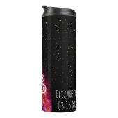 Galaxy Aquarius Personalisiert Zodiac-Zeichen Thermosbecher (Nach rechts gedreht)