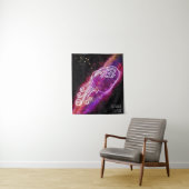 Galaxy Aquarius Personalisierter Name Zodiac Zeich Wandteppich (Beispiel)