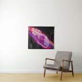 Galaxy Aquarius Personalisierter Name Zodiac Zeich Wandteppich (Beispiel (Horizontal))