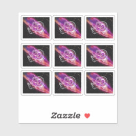 Galaxy Aries Constellation Aufkleber