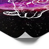 Galaxy Aries Constellation Zodiac Zeichenmauer Kun Poster (Ecke)