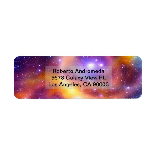 Galaxy Array von Sternen und Gasen-Adresse (Vorne)