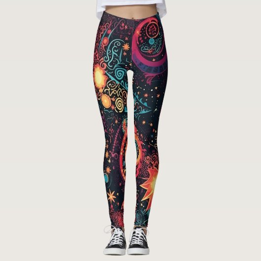 Galaxy Art Leggings (Vorderseite)