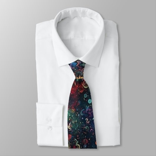 Galaxy Art Neck Tie Krawatte (Gebunden)