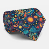 Galaxy Art Neck Tie Krawatte (Gerollt)