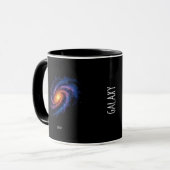 Galaxy Artwork - Cosmic Spiral Space Illustration Tasse (Vorderseite Links)