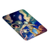 Galaxy Astronaut Illustration Art Magnet (Rechte Seite)