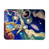 Galaxy Astronaut Illustration Art Magnet (Horizontal)