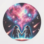 Galaxy Astronaut Labels Etiketten (Design 1)