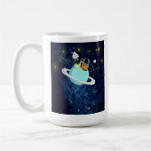 Galaxy Astronaut-Weltraumkaffee Mugs Niedliche Cup Kaffeetasse (Links)