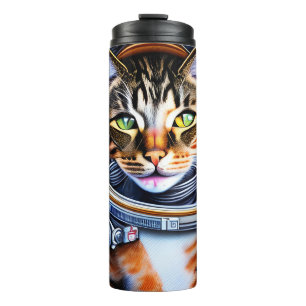 Galaxy Astronautenkatze Thermosbecher
