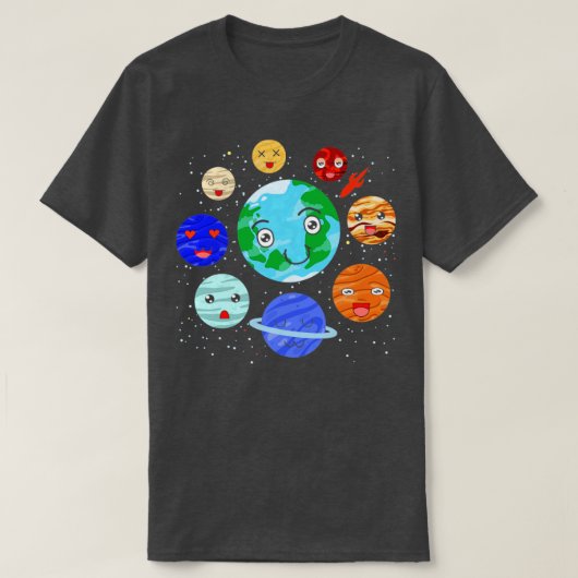 Galaxy Astronomy Space Science Solar System Niedli T-Shirt (Design vorne)